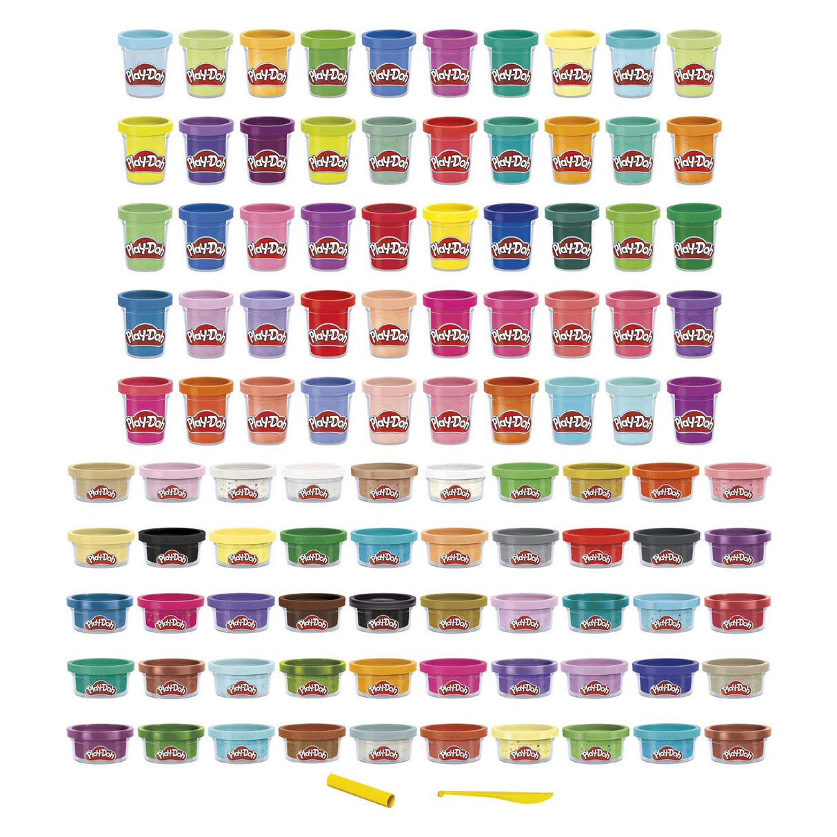 Play-doh wow 100 Pack de variétés composés, 100 pots