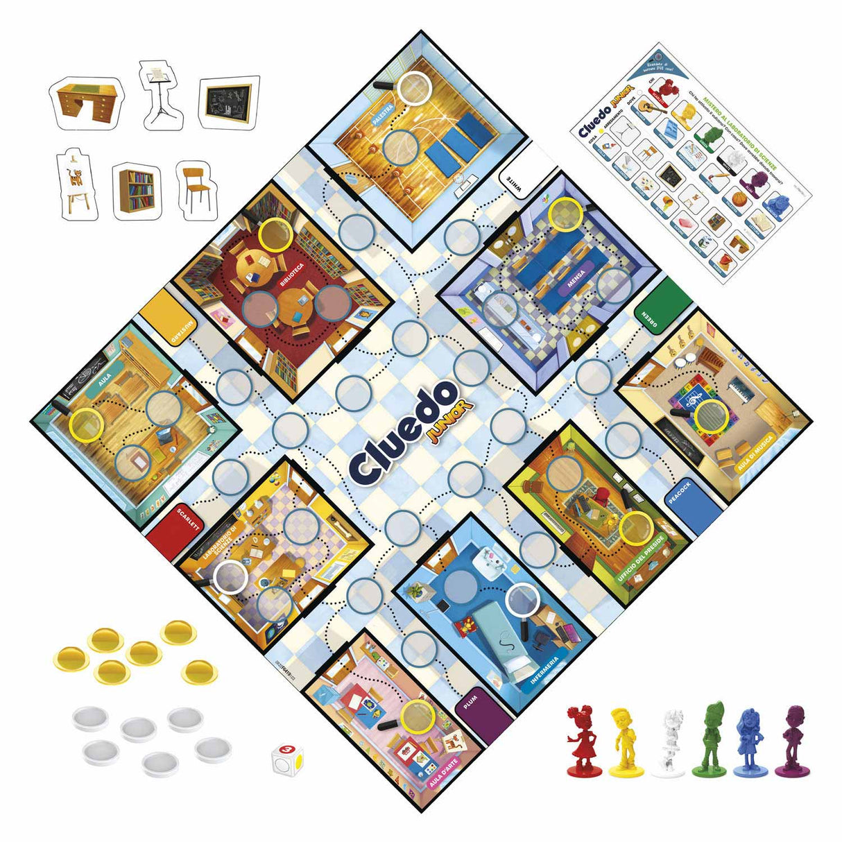 Juego de mesa Junior de Hasbro Cluedo