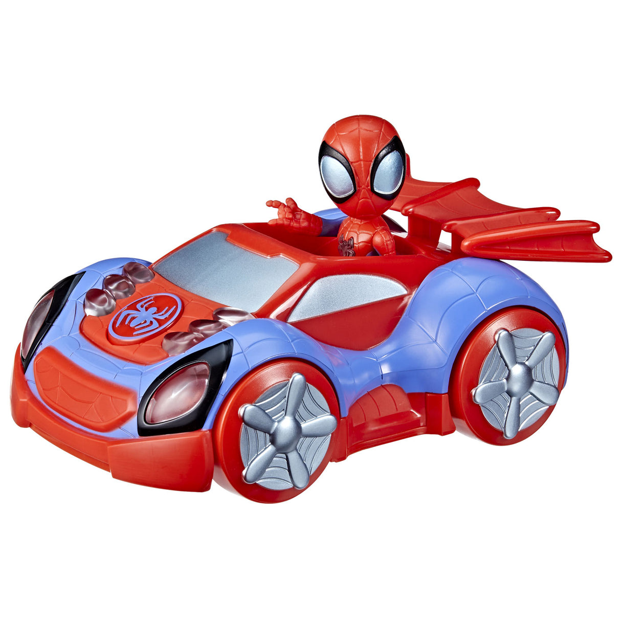 Hasbro Spidey og hans fantastiske venner gløder tech web-crawler og Spidey actionfigur