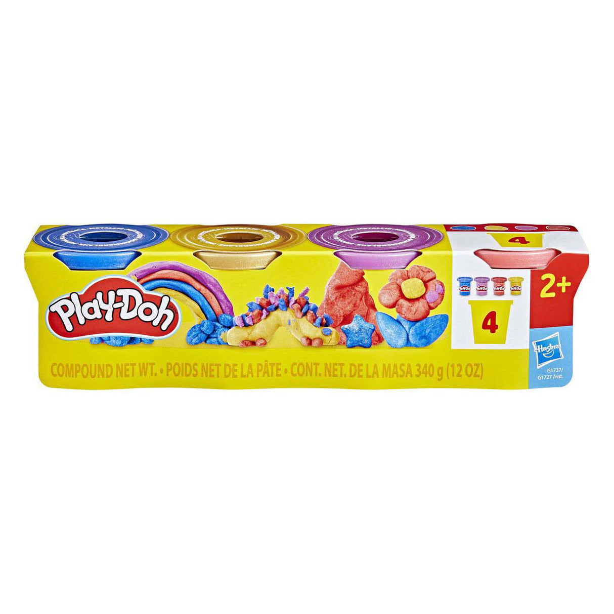 Play-Doh Metallic Shine - 4 tubs