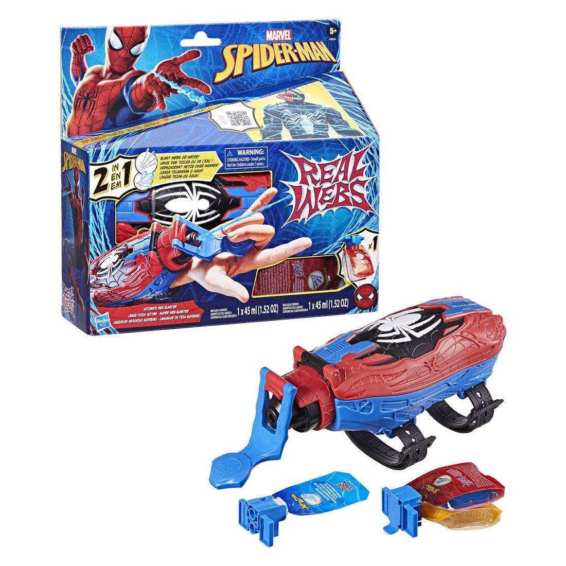 Marvel Spiderman Real Webs galutinis interneto blaster