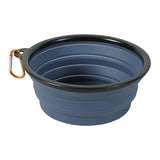 Zolux bvk foldable silicone food bowl blue