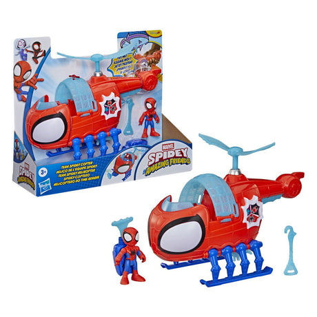 Hasbro spidey with spidey copter toy helicopter