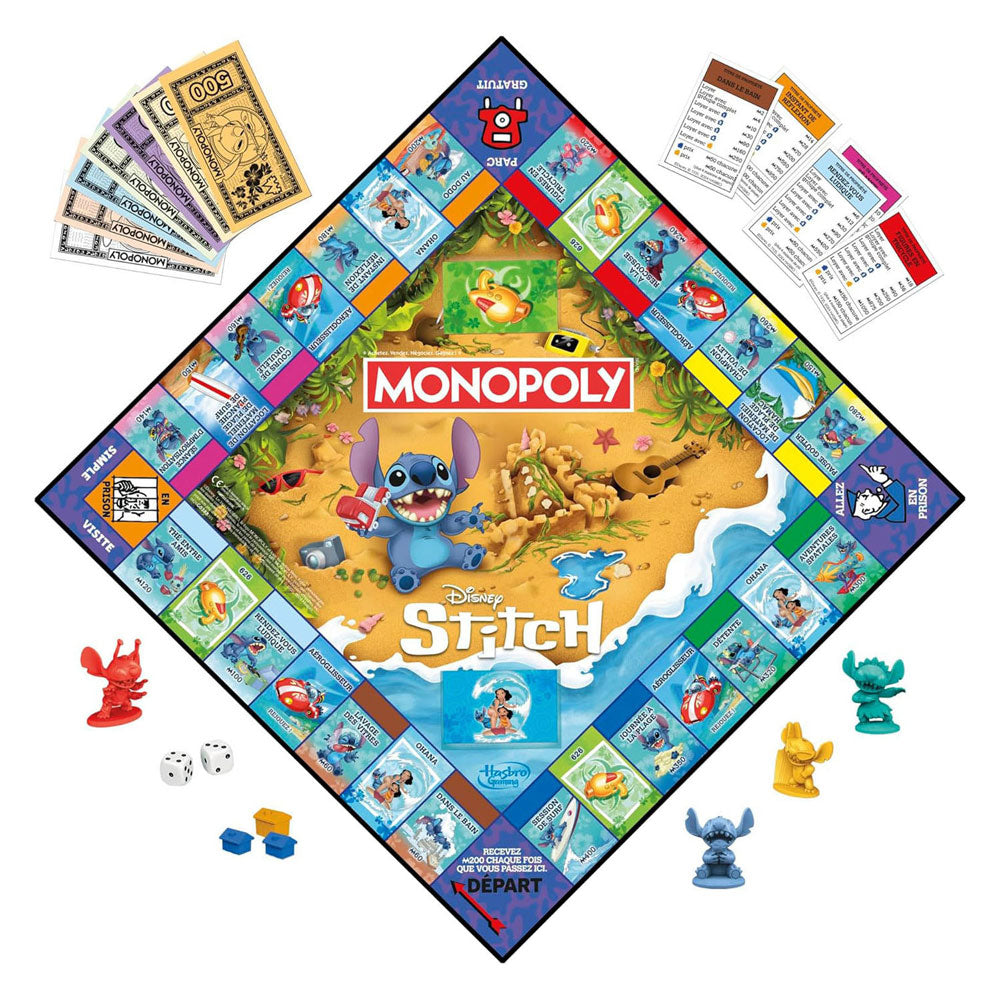 Monopol disney stitch - brädspel - franska