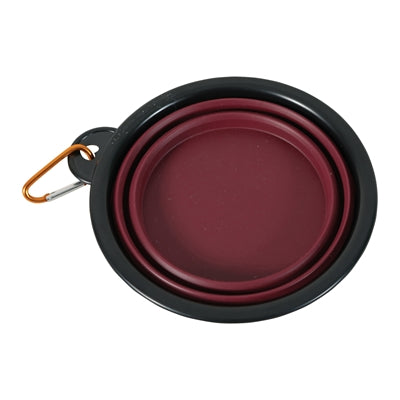 Zolux BVK foldable silicone food bowl red