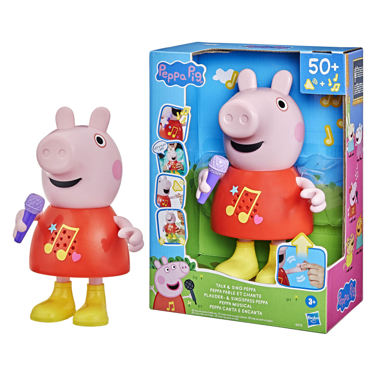 Hasbro peppa pig praat en zing interactief figuur