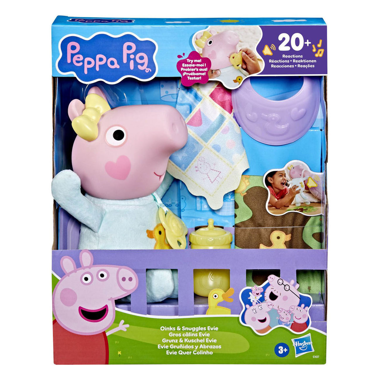 Peppa Pig grunhido e boneca fofinha