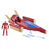 Marvel Avengers Iron Man Schëff mat 1 Figur - 10 cm - Alter 4