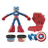 Play-doh marvel captain america stamp shield - modeling clay