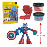 Play-doh marvel captain america stamp shield - modeling clay