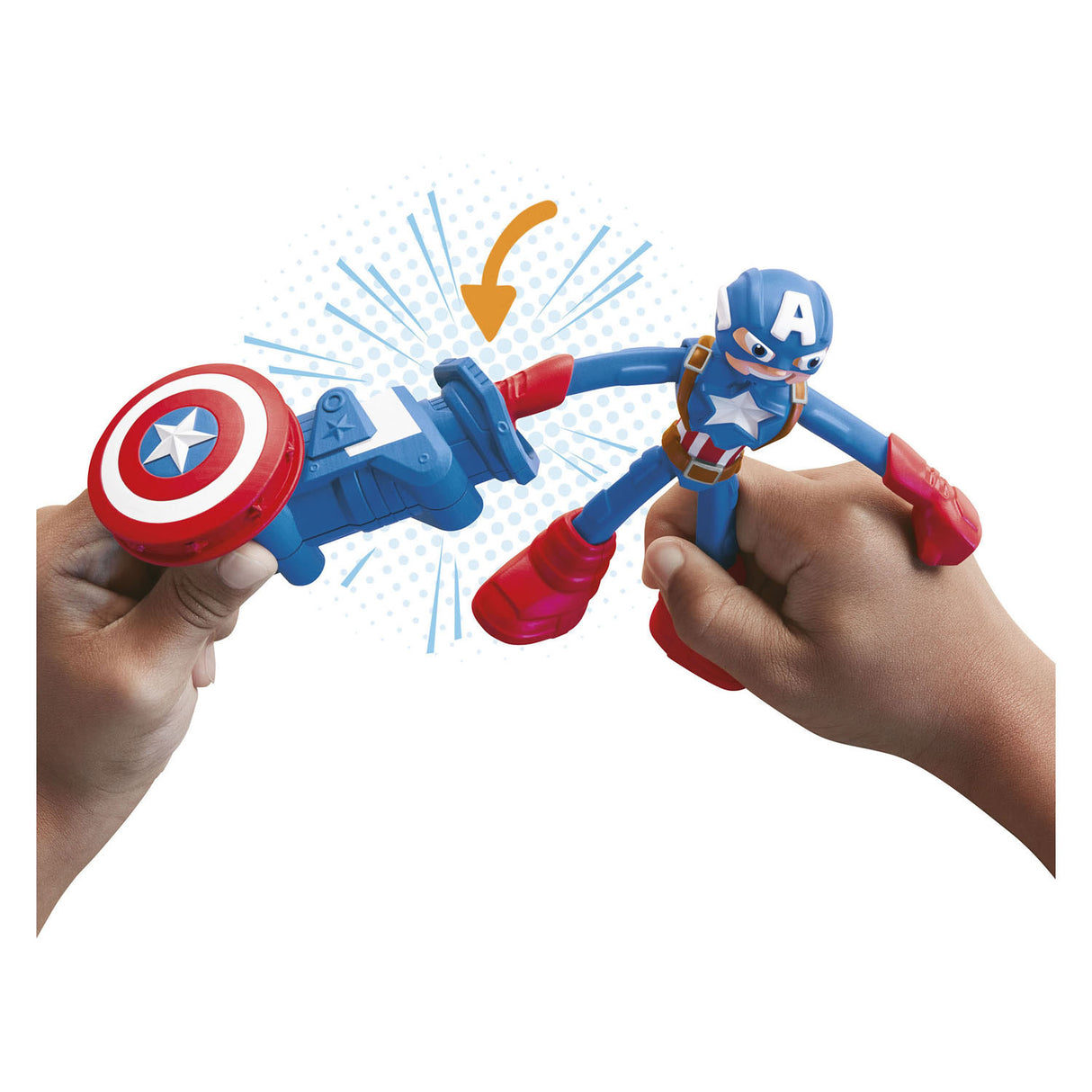Play-doh marvel captain america stamp shield - modeling clay