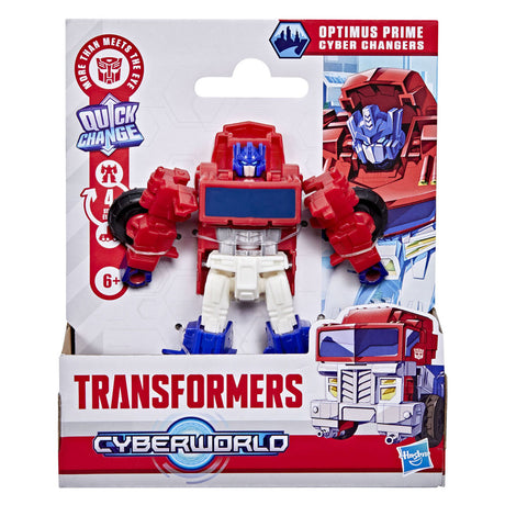 Hasbro transformers cyberworld optimus prime cyber changers robot