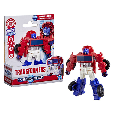 Hasbro transformers cyberworld optimus prime cyber changers robot