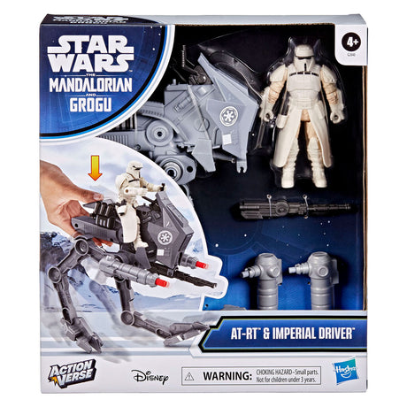 Star Wars Actionverse AT-RT agus Imperial Iarsma Tiománaí AT-RT - figiúr gníomhaíochta 11cm