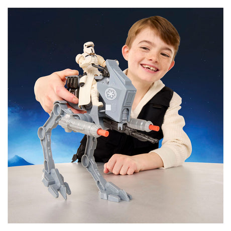 Star Wars Actionverse AT-RT agus Imperial Iarsma Tiománaí AT-RT - figiúr gníomhaíochta 11cm