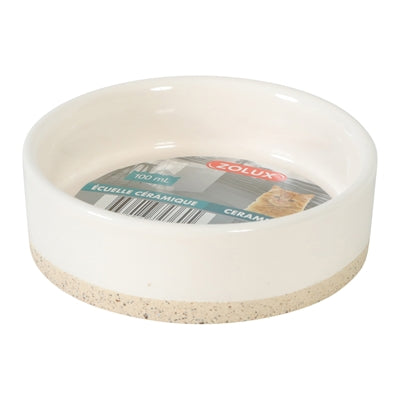 Zolux olaria food bowl ceramic beige