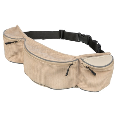 Trixie bolsa de quadril com cinto largo bege