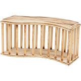 Trixie hay rack with flamed wood lid