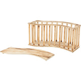 Trixie hay rack with flamed wood lid