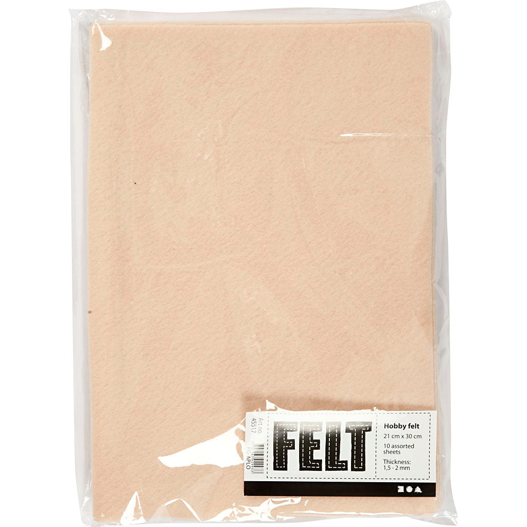 Creativ company https: www.cchobby.nl hobbyfelt-a4-sheet-210x297-mm-thickness-1-5-2-mm-light-beige-10-sheet-1-box