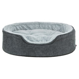 Trixie Vital Hondsbett Lino Soft Oval Grey Hell Grey