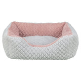 Trixie dog bed kaline mio angular gray old pink