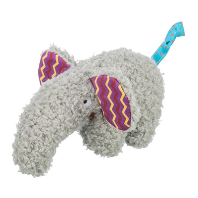 Trixie elephant plush with catnip catnip gray