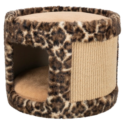 Trixie Kratzfass Leo Leopard Print Braun