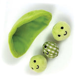 Happy pet tabby patch peas with catnip