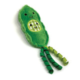 Happy pet tabby patch peas with catnip