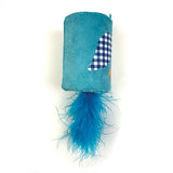 Happy pet tabby patch bird rattle and roller blue