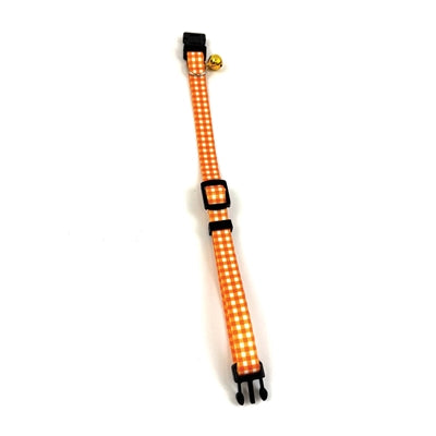 Happy pet tabby patch collar cat diamond orange