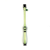 Happy pet tabby patch collar cat diamond green