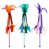 Happy pet tabby patch cat fishing rod fish felt assorted