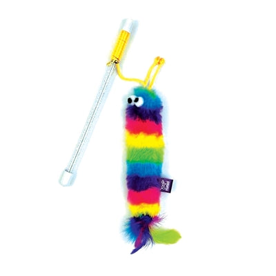 Glécklech Hausdéier Tabby Patch Kaz Staang Regenbogen assortéiert