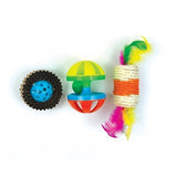 Happy pet tabby patch ratchet roller scratch toy