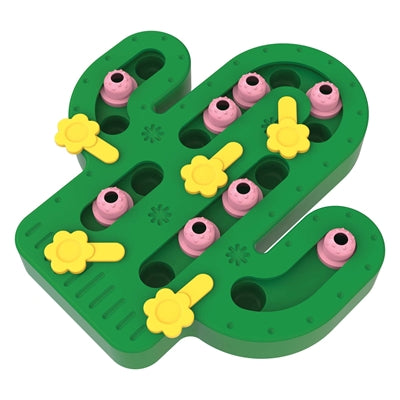Happy Pet Tabby Patch Cactus Puzzle Intelligence Toy