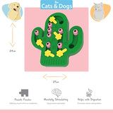 Happy Pet Tabby Patch Cactus Puzzle Intelligence Toy