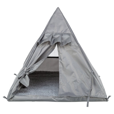 Trixie košík pre mačky teepee samoa šedá