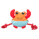 Trixie crab with floss rope orange