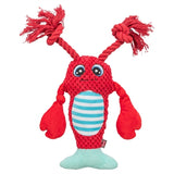 Trixie lobster with dental floss rope red