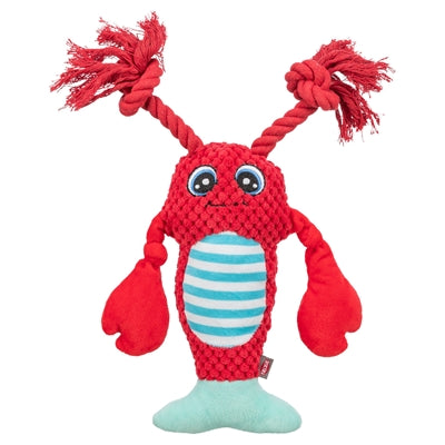 Trixie lobster with dental floss rope red