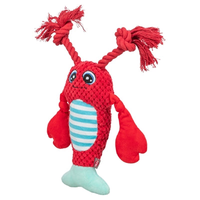 Trixie lobster with dental floss rope red
