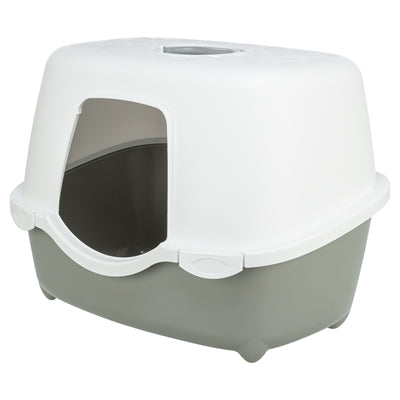 Trixie Cat Litter Tray Davio Top Outdoor with Hood Grey White