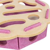 Trixie hole 'n' roll flower felt pink beige