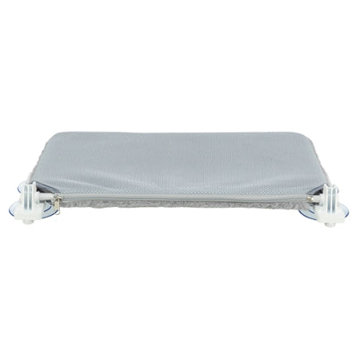 Trixie Foldable Plush Mesh Window Hammock White Grey