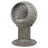 Trixie Cat Basket Amalia Round Polyrattan Grey