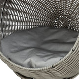 Trixie Cat Basket Amalia Round Polyrattan Grey