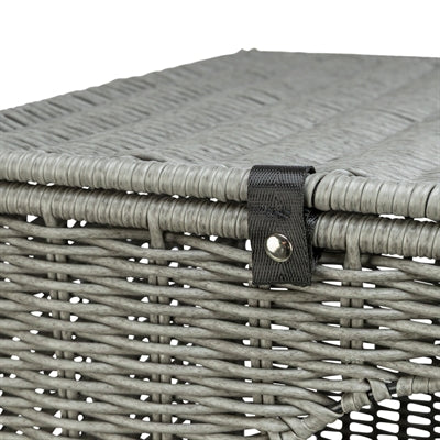 Trixie Amalia Rectangular Polyrattan Cat Basket Grey