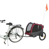Trixie dog bike basket grey red